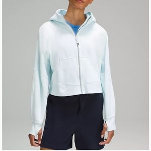 Lululemon powder blue scuba full zip xs/s